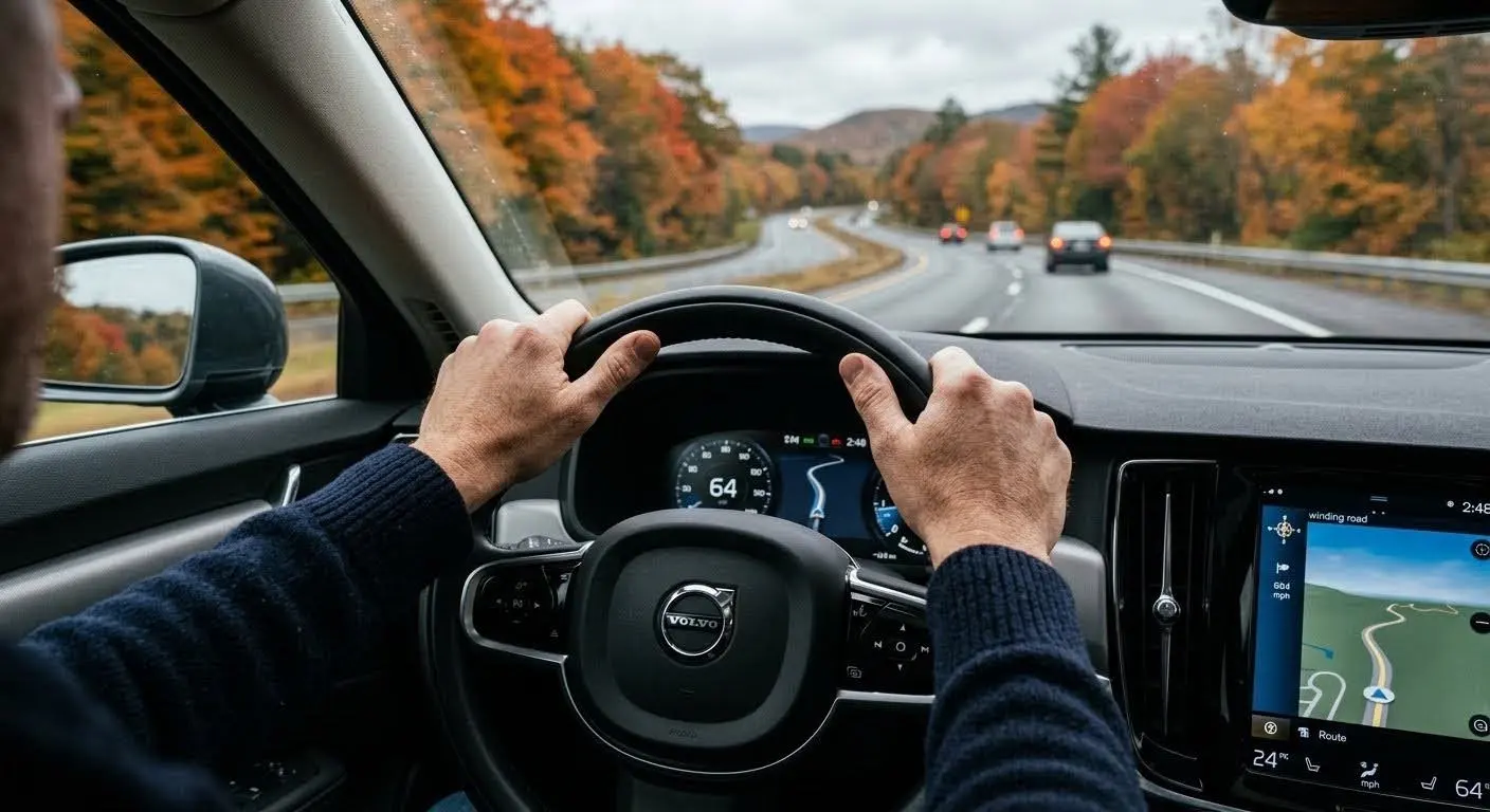 Hands on a steering wheel, representing fear of causing an accident while driving and Harm OCD